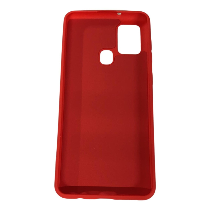 Husa protectie compatibila cu Samsung Galaxy A21S Liquid Silicone Case Rosu [9]