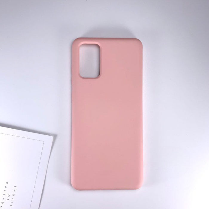 Husa protectie compatibila cu Samsung Galaxy S21 Ultra Liquid Silicone Case Roz [5]