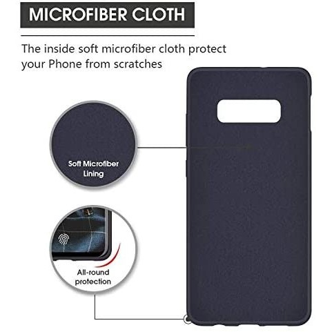 Husa protectie compatibila cu Samsung S10 E Liquid Silicone Case Albastru inchis [10]