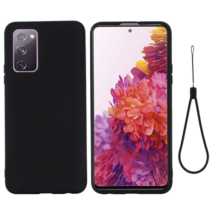 Husa protectie compatibila cu Samsung S20 Liquid Silicone Case Negru [3]