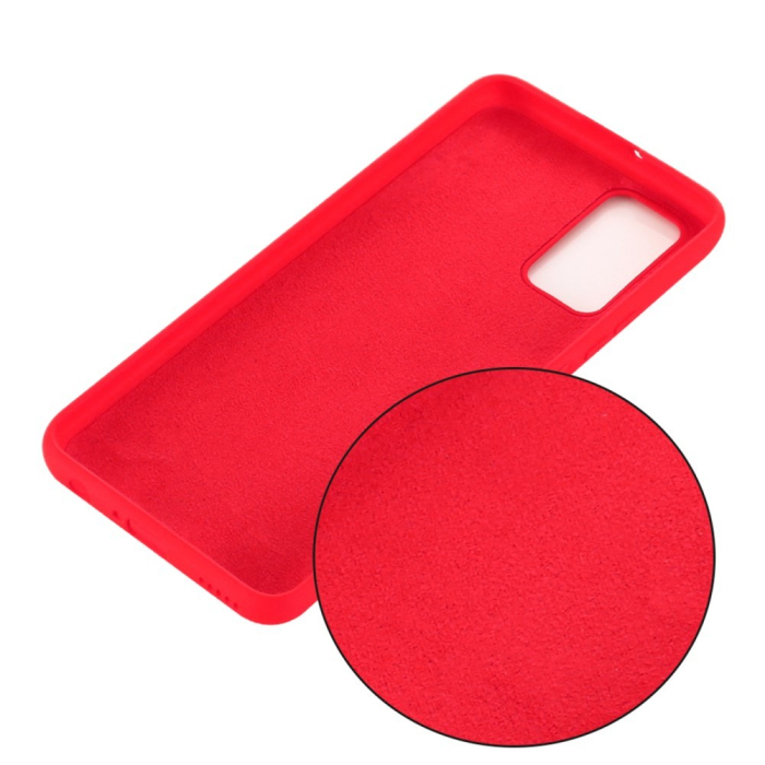 Husa protectie compatibila cu Samsung S20 Liquid Silicone Case Rosu [8]