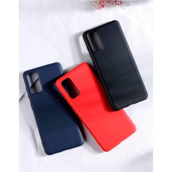 Husa protectie compatibila cu Samsung S20 Plus Liquid Silicone Case Albastru inchis [14]