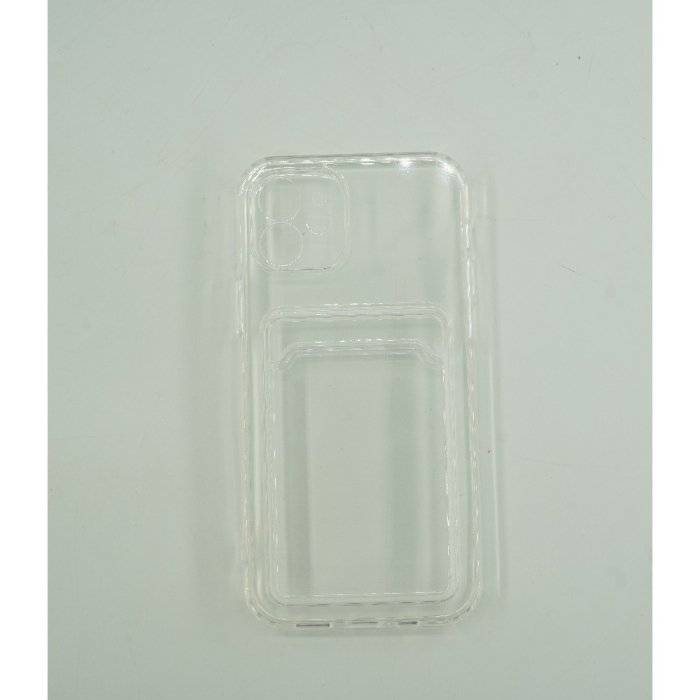 Husa protectie cu suport card compatibila cu Apple iPhone 12 Mini Transparent [4]