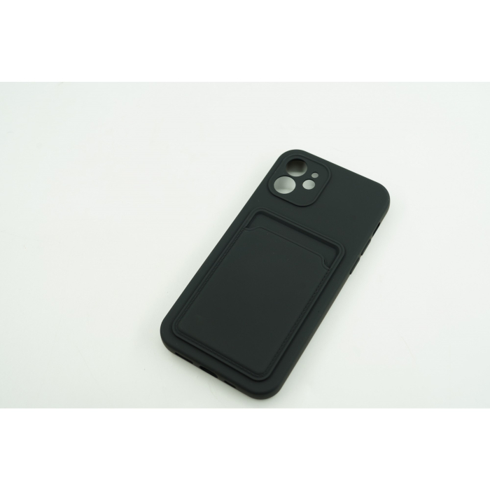 Husa protectie cu suport card compatibila cu Samsung A12 Negru [8]