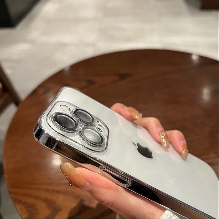 Husa protectie pentru Apple iPhone 11, MagSafe Silicone, Protectie si folie camera inclusa, protectie camera, Transparent [4]