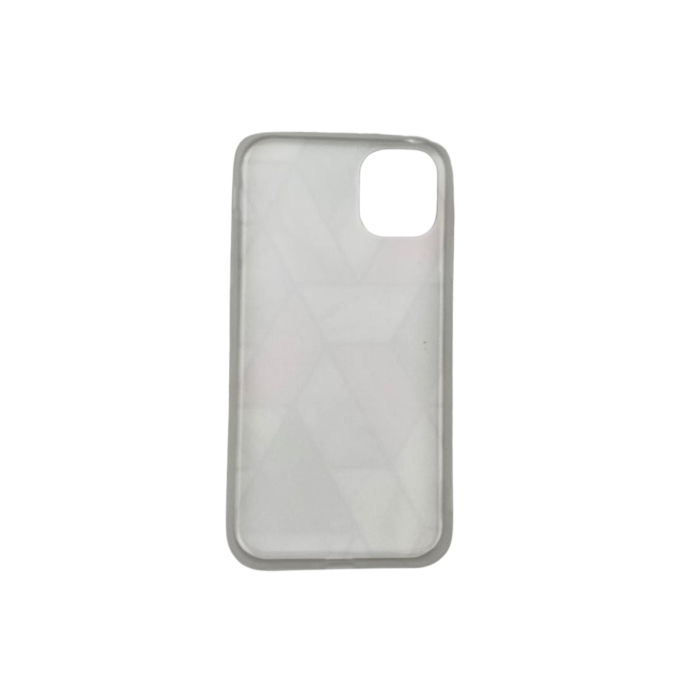 Husa protectie pentru Apple iPhone 11 Pro Soft IMD TPU Marble Geometric Alb [2]
