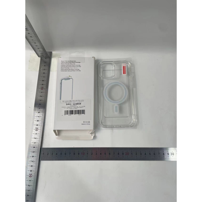 Husa protectie pentru Apple iPhone 13 Pro Max, MagSafe Silicone, Protectie si folie camera inclusa, protectie camera, Transparent [7]