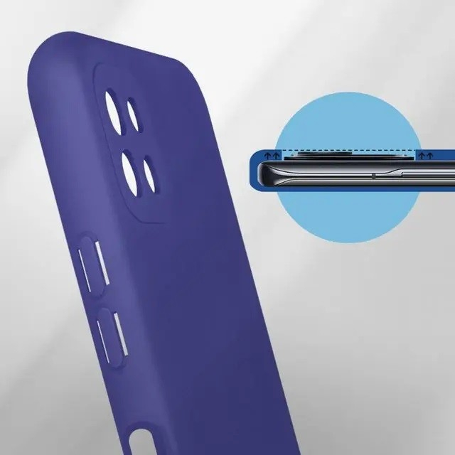 Husa protectie pentru Samsung A22 5G Liquid Silicone Mov [5]