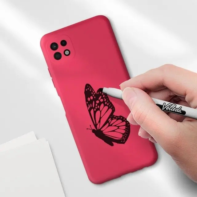 Husa protectie pentru Samsung A22 5G Liquid Silicone Roz Fuchsia/Roz [2]