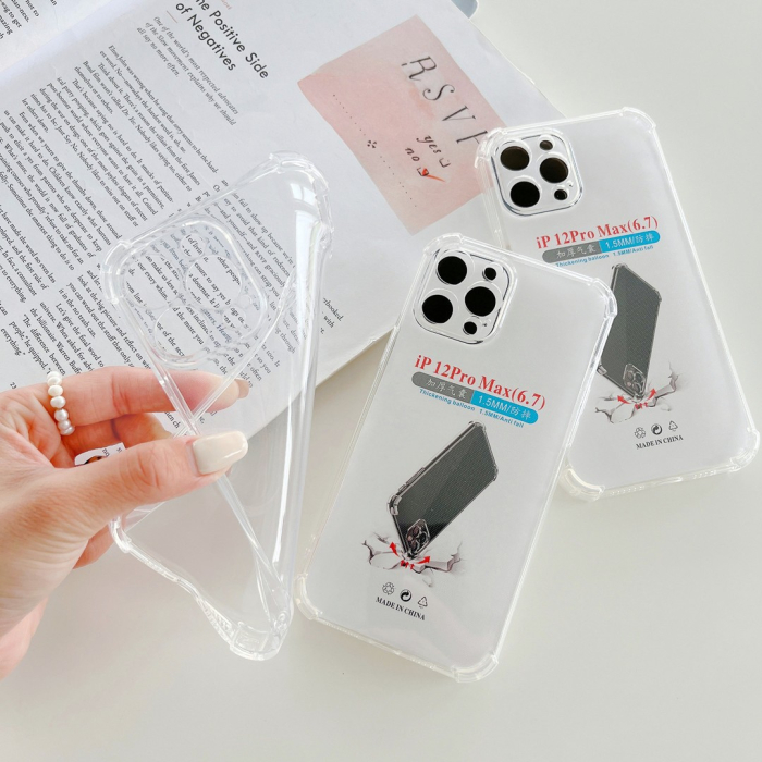 Husa protectie pentru Samsung S23 Ultra, , TPU, Antisoc, Protectie colturi, Rezistenta la impact, 1.5 mm, Transparenta [9]