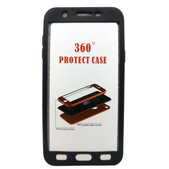 Husa Samsung Galaxy J7 2017 US Version Full Silicone Negru [3]