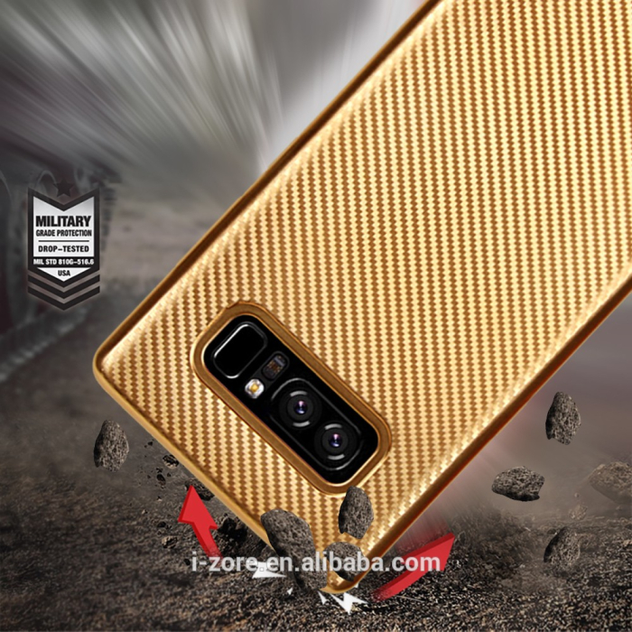 Husa Samsung Galaxy Note 8 i-Zore Carbon Fiber Auriu [4]