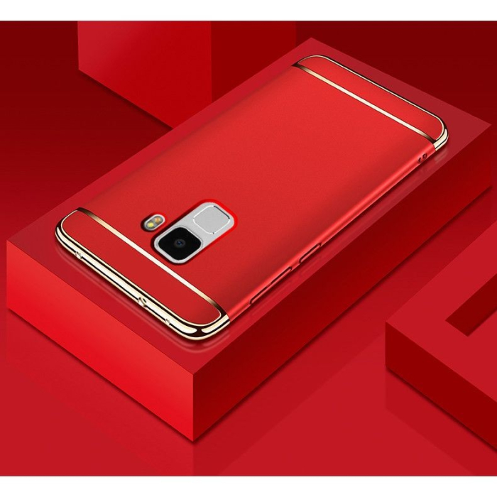 Husa Samsung Galaxy S9 Luxury Plating 3 in 1 Rosu [3]