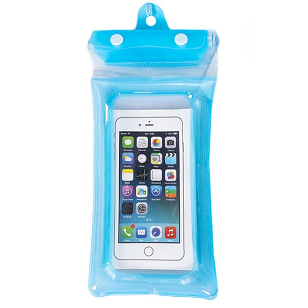 Husa subacvatica Zip Waterproof , Snowproof, Universala, Impermeabila, cu Snur, pentru telefon sau documente, Bleu [5]