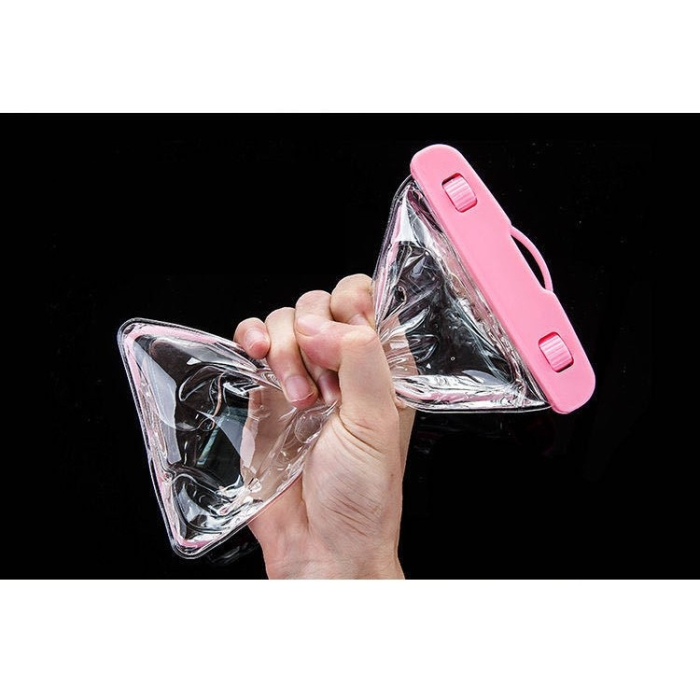 Husa subacvatica Zip Waterproof , Snowproof, Universala, Impermeabila, cu Snur, pentru telefon sau documente, Roz [3]