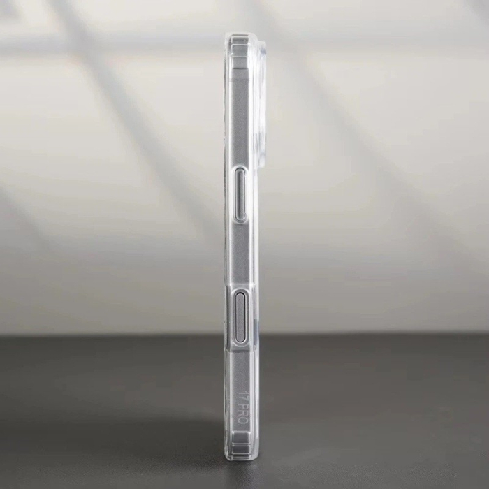 Husa Telefon, , Compatibila Apple iPhone 17 Pro, MagSafe, Antisoc, din Silicon + TPU, Transparent [2]