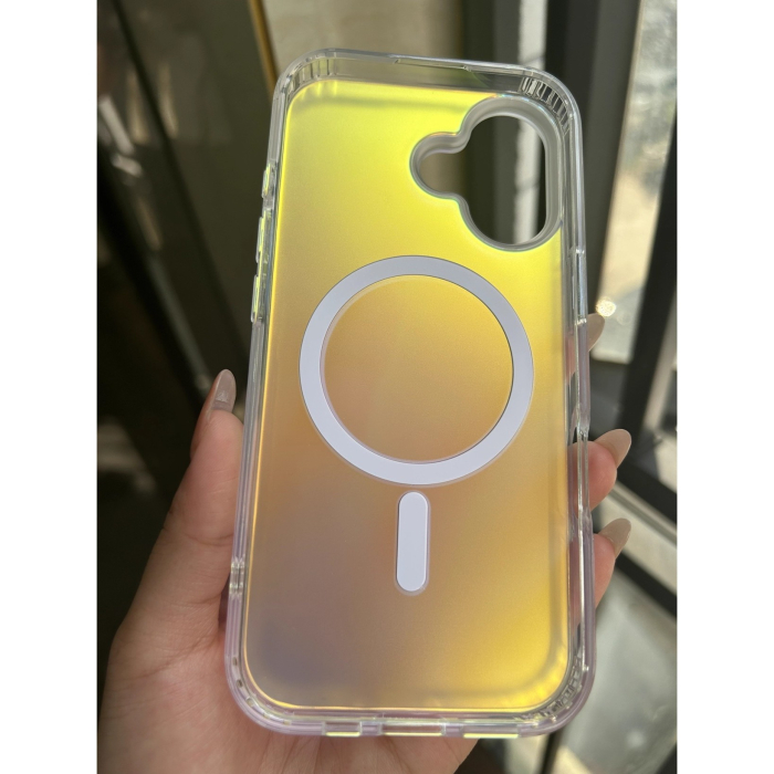 Husa Telefon, , Compatibila iPhone 17, Model Cameleon, Magsafe, Schimbare Gradient de Culoare din Unghiuri Diferite, Multicolor [6]