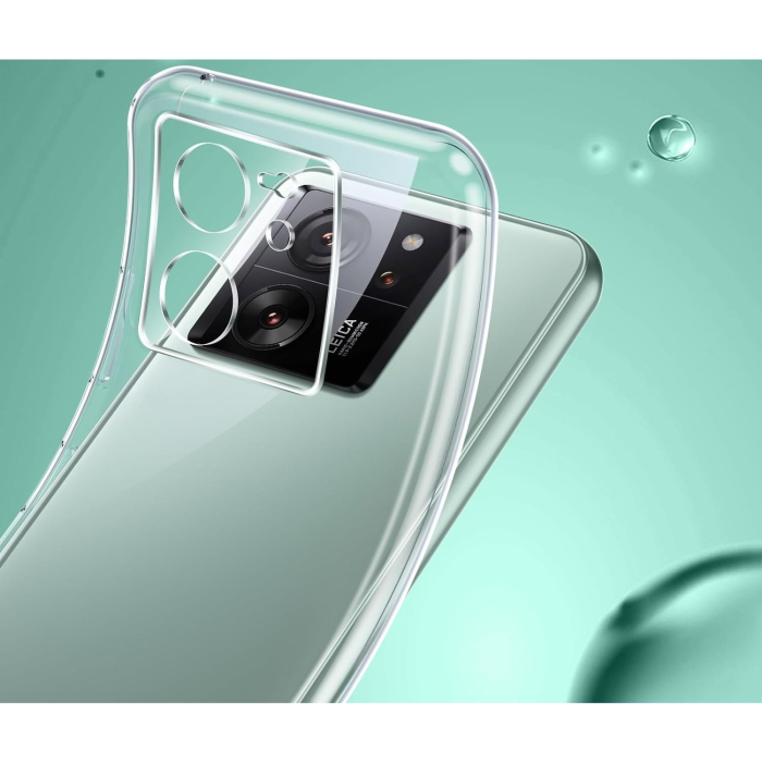 Husa Telefon, , Compatibila Xiaomi Redmi 13T/13T Pro, Carcasa TPU, Protectie Camere, 1.5 mm, Transparent [2]