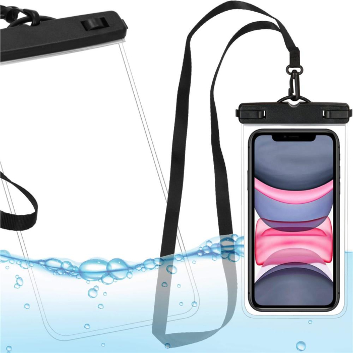 Husa telefon subacvatica waterproof impermeabila, universala, 180x110mm, cu snur [15]