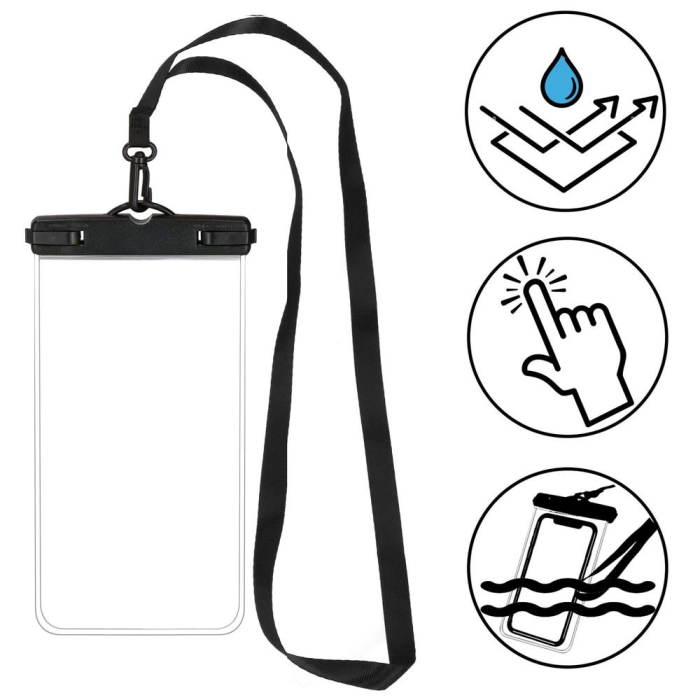 Husa telefon subacvatica waterproof impermeabila, universala, 180x110mm, cu snur [14]