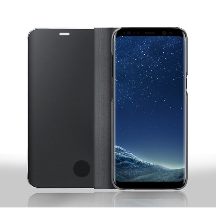 Husa Tip Carte, , Compatibila cu Huawei Mate 10 Lite, Flip Cover Oglinda, Negru [6]