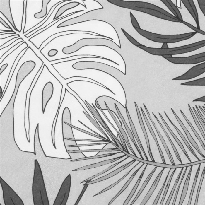 Husa universala pentru scaun, marime universala, poliester si spandex, 38x70cm, gri cu model floral [11]