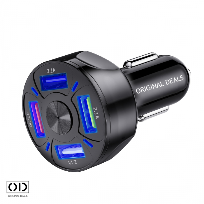 Incarcator USB pentru Masina Incarcator Auto pentru Telefon Incarcator USB auto pentru telefon tableta GPS cablu usb pentru incarcare telefon in masina Incarcator auto pentru priza 12V [5]