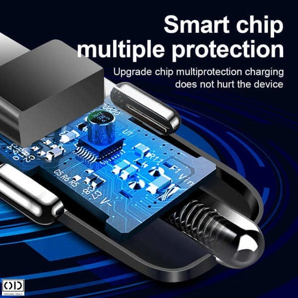 Incarcator Auto Inteligent Premium cu 3 Porturi USB 3.0 Fast Charge Multiple Protectii pentru Siguranta si Incarcare Rapida [4]