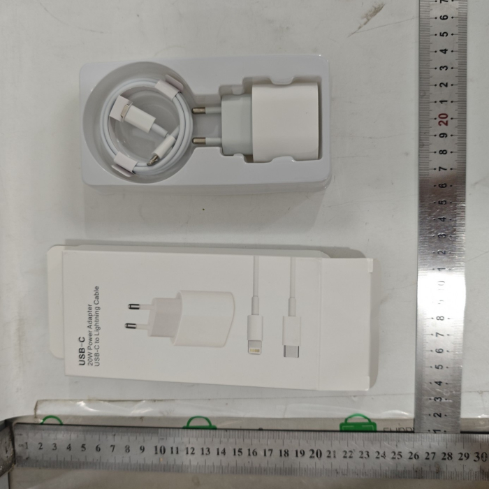 Incarcator Retea Fast Charge, , Incarcator Standard European PD20W, Compatibil cu iPhone 8-14, Cablu Fast Charge Inclus de 27W, 1m, Alb [4]