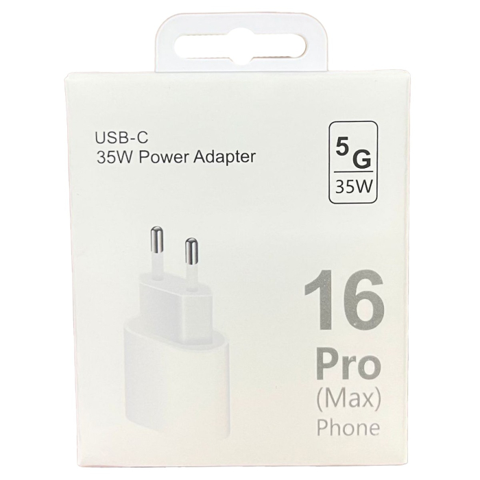 Incarcator Super Fast Charge, , Incarcator Fast Charge compatibil Apple, 35 W, Incarcator Fast Charge USB-C to USB-C, fara cablu, Alb [4]