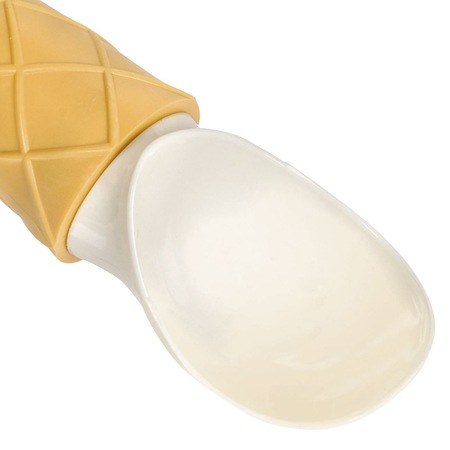 Lingura Dozatoare pentru Servit Cupe de Inghetata, Premium din Plastic PVC, Crem [2]