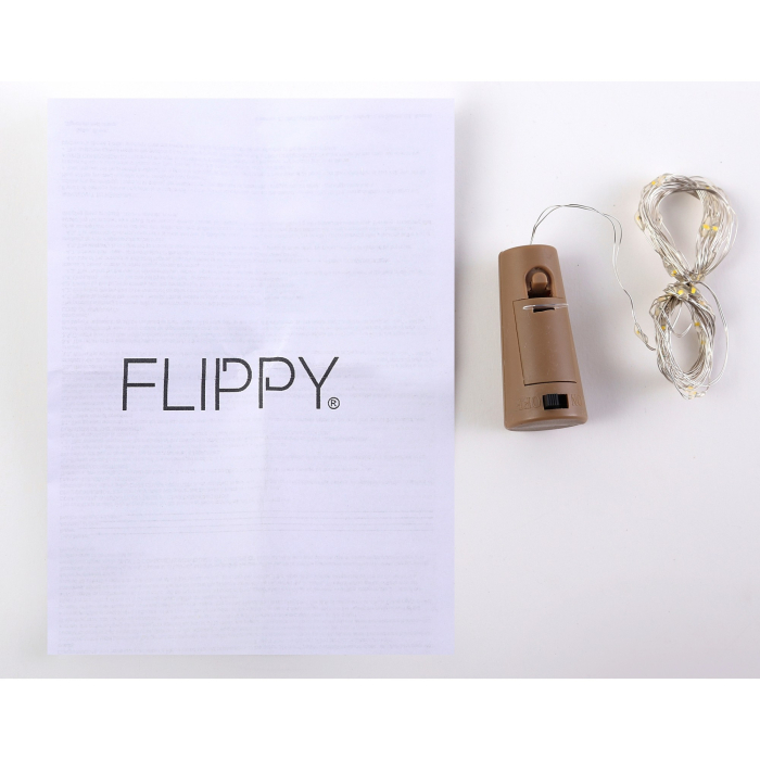 Instalatie Craciun, 1 metru, 10 LED-uri, alb cald,cu baterii,fir cupru, liniar, interior/exterior,  [8]