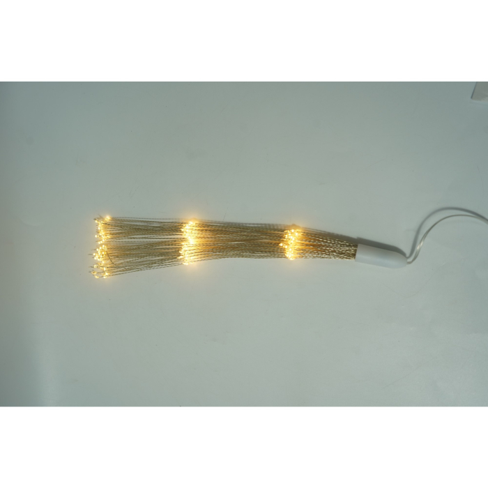 Instalatie Craciun, 180 LED-uri, alb cald, telecomanda 8 functii, cu baterii, explozie fireworks, fir cupru, interior/exterior,  [6]