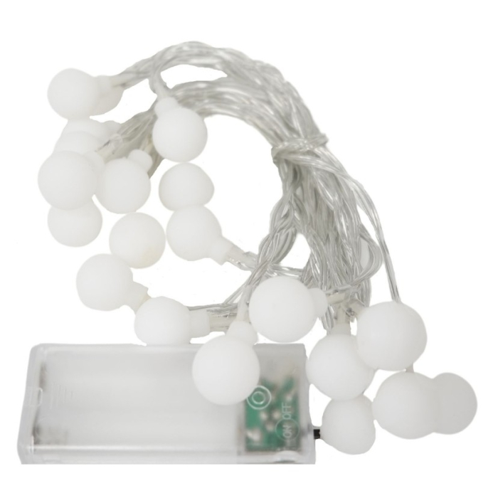 Instalatie Craciun , , 3.5 m, 30 de LED-uri, Alb Cald, ,Cu Baterie, Interior / Exterior, [2]