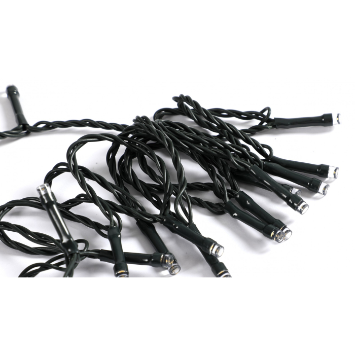 Instalatie Craciun liniara, cu transformator 31V, 32 m, Alb Rece, 320 LED-uri V5, 8 jocuri de lumini, fir verde,  [3]