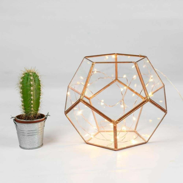 Instalatie de Craciun, Liniara, 20 m, Baterii, 200 LED-uri, Alb Cald, Fir Cupru, 2 Jocuri de Lumini, Interior/Exterior  [10]