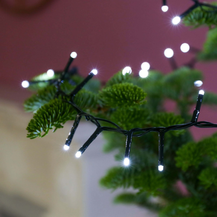 Instalatie de Craciun, Premium ®, Tip Liniara / Sirag, 50 m, 500 LED-uri Mari, Alb Rece [4]