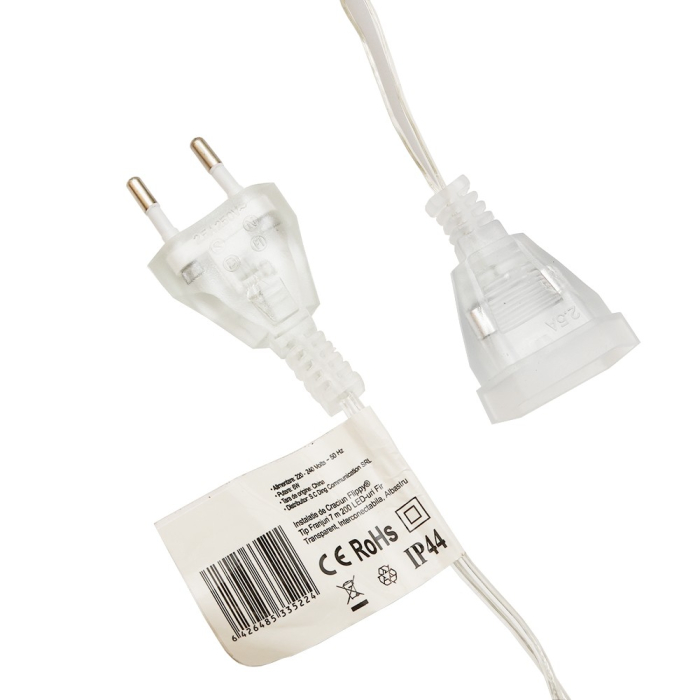 Instalatie de Craciun, ®, Tip Franjuri, 7 m, 200 LED-uri, Interconectabila, Albastru [7]