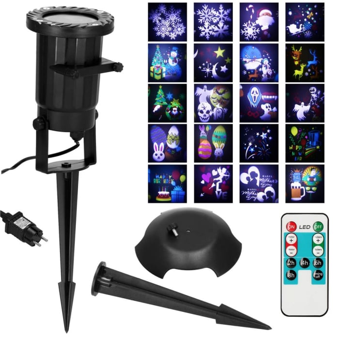 Instalatie de exterior, proiector laser, 20 moduri de iluminare multicolor [2]