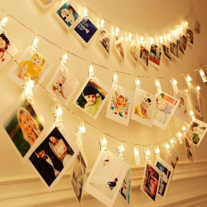 Ghirlanda Luminoasa pentru Fotografii Instalatie Lumini Led cu Carlige pentru Fotografii Instalatie de Craciun cu Lumini LED Ghirlanda cu Lumini LED pentru Brad Instalatie cu Cleme pentru FOtografii [3]