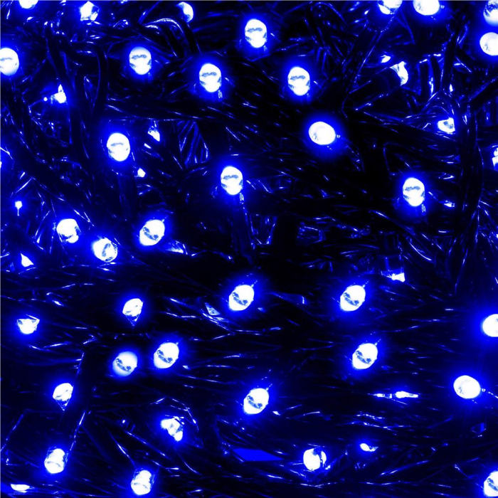 Instalatie lumini pentru bradul de Craciun, 19,5 metri, 300 LED-uri, albastru [6]