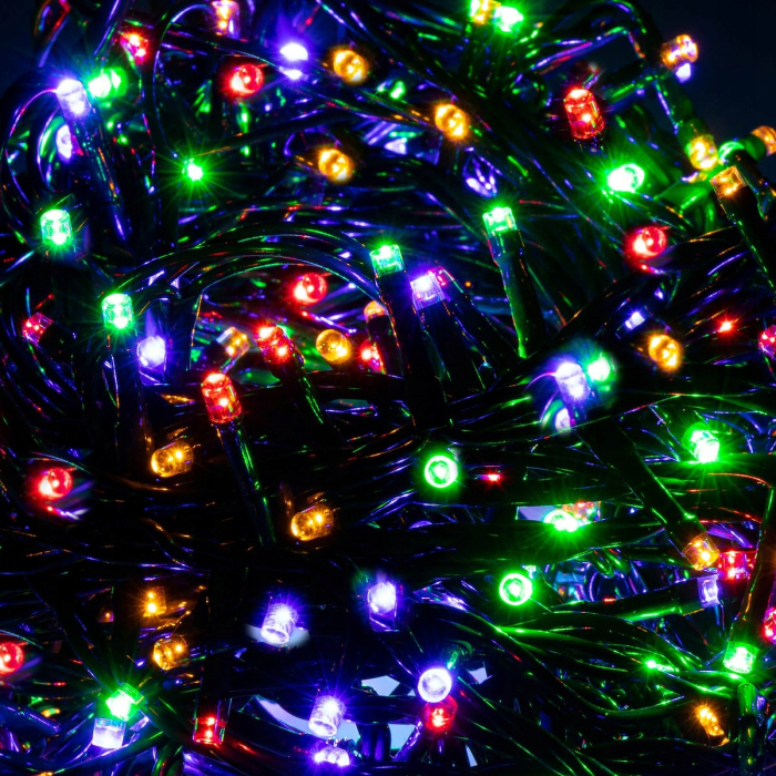 Instalatie lumini pentru bradul de Craciun, 19,5 metri, 300 LED-uri, multicolor [7]