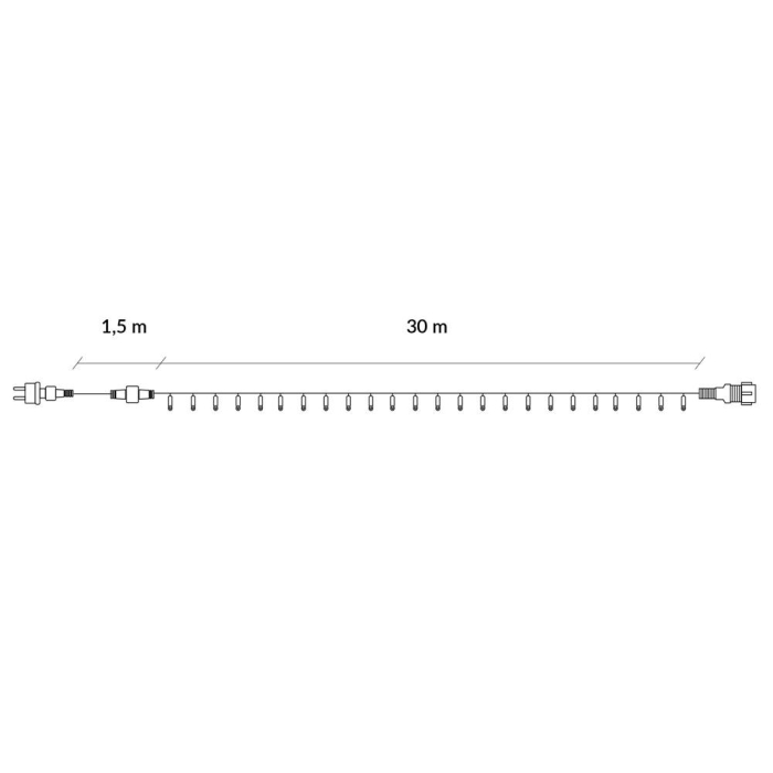 Instalatie lumini pentru bradul de Craciun, 31,5 metri, 500 LED-uri, albastru [17]