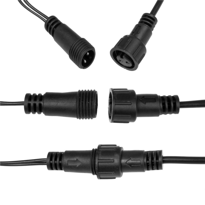 Instalatie luminoasa LED 41,5 m, 500 LED, IP44, pentru interior si exterior, alb rece + albastru flash [10]