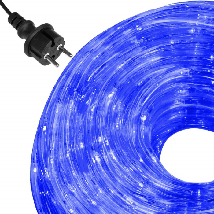 Instalatie tub furtun luminos pentru Craciun, 480 LED-uri, 20m, albastra [8]