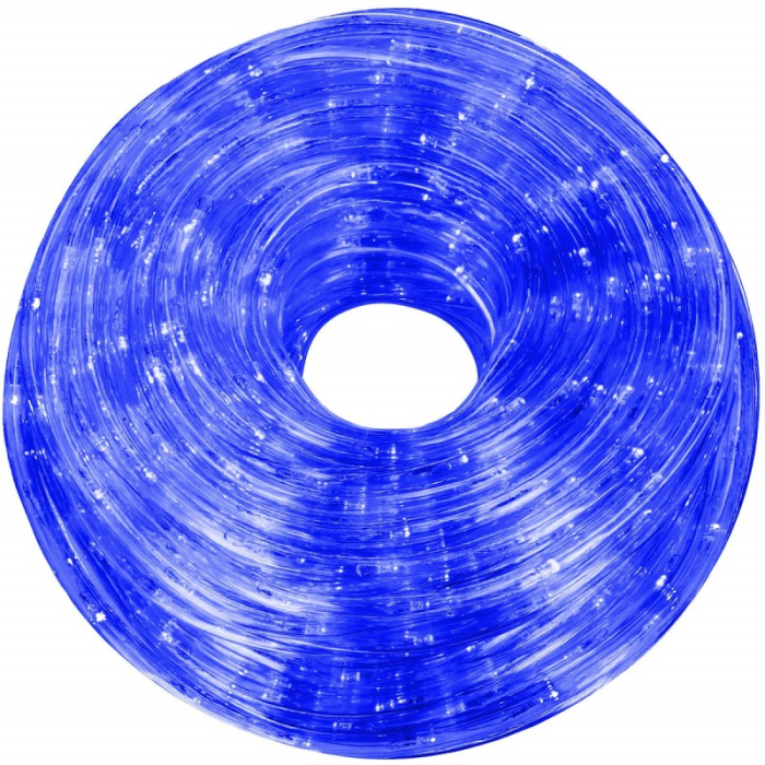 Instalatie tub furtun luminos pentru Craciun, 480 LED-uri, 20m, albastra [9]