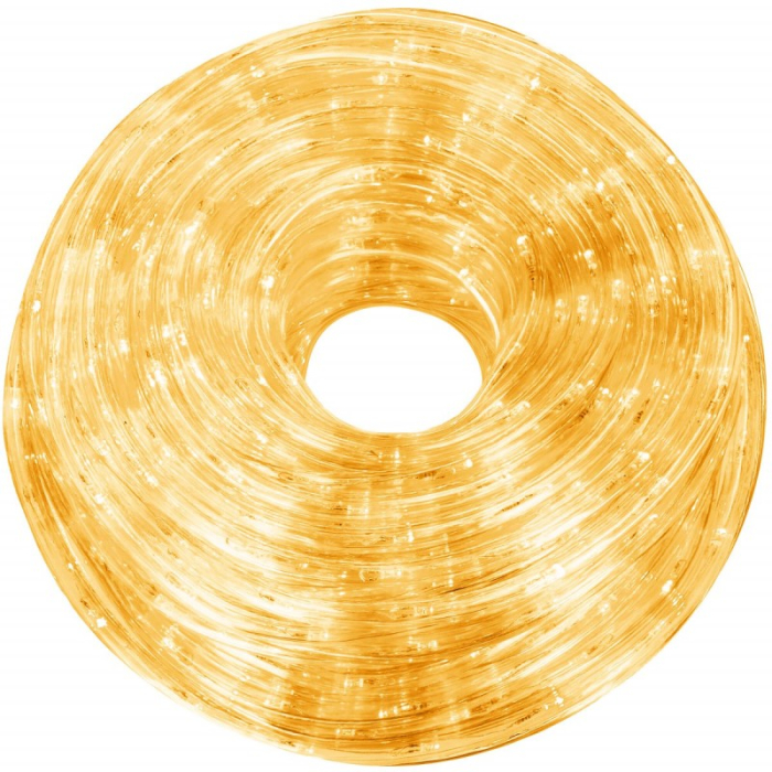 Instalatie tub furtun luminos pentru Craciun, 480 LED-uri, 20m, galben [6]
