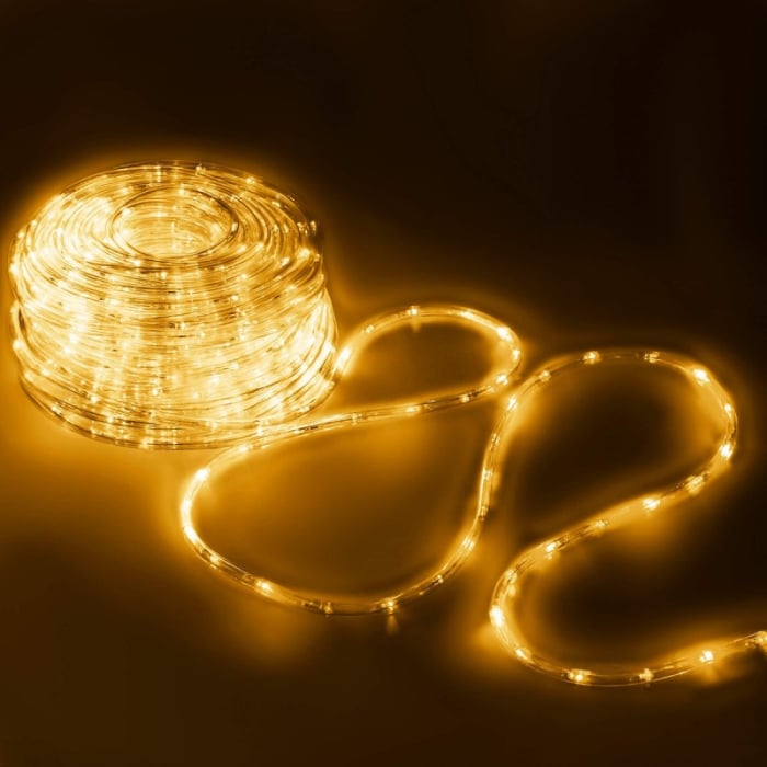 Instalatie tub furtun luminos pentru Craciun, 480 LED-uri, 20m, galben [1]