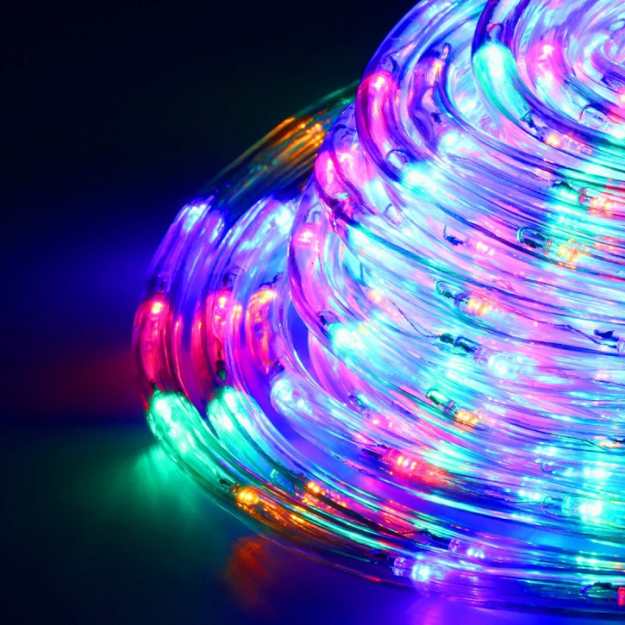 Instalatie tub furtun luminos pentru Craciun, 720 LED-uri, 30m, multicolor [7]