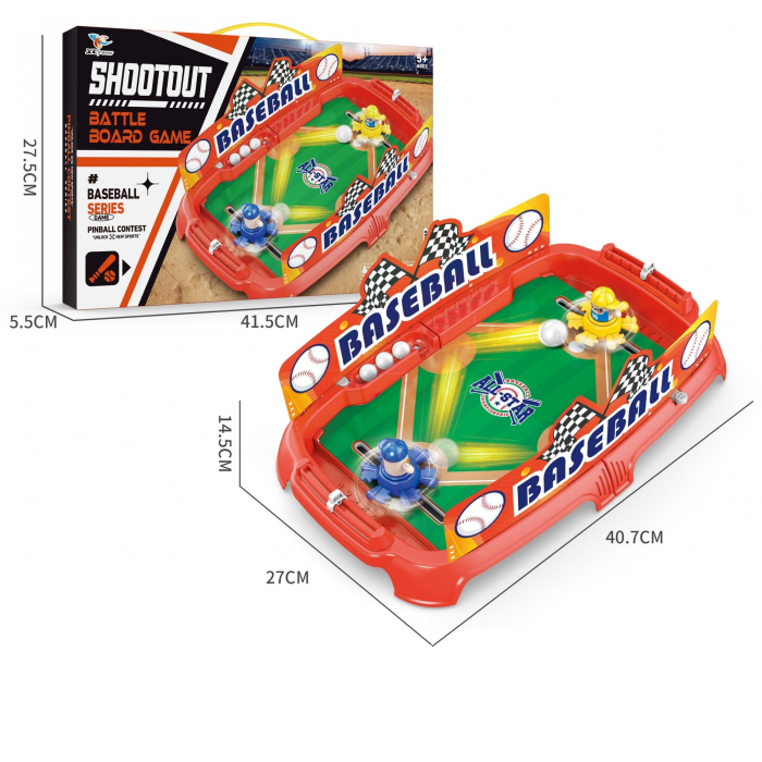 Joc de Masa Interactiv de Baschet pentru Copii, , 4 Mingi, Tabela Scor, 40.7x27x14.5 cm, Multicolor [4]